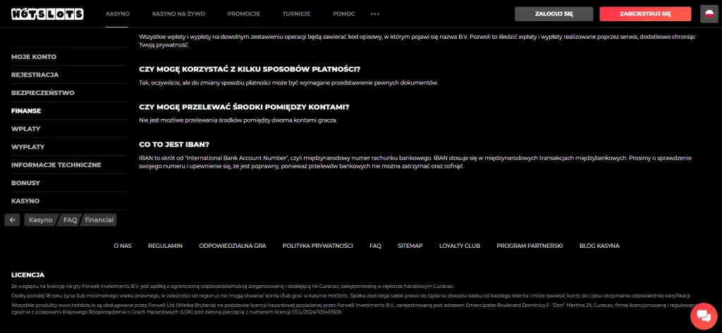 Oficjalna informacja licencyjna HotSlots z numerem OGL 2024 1054 0509